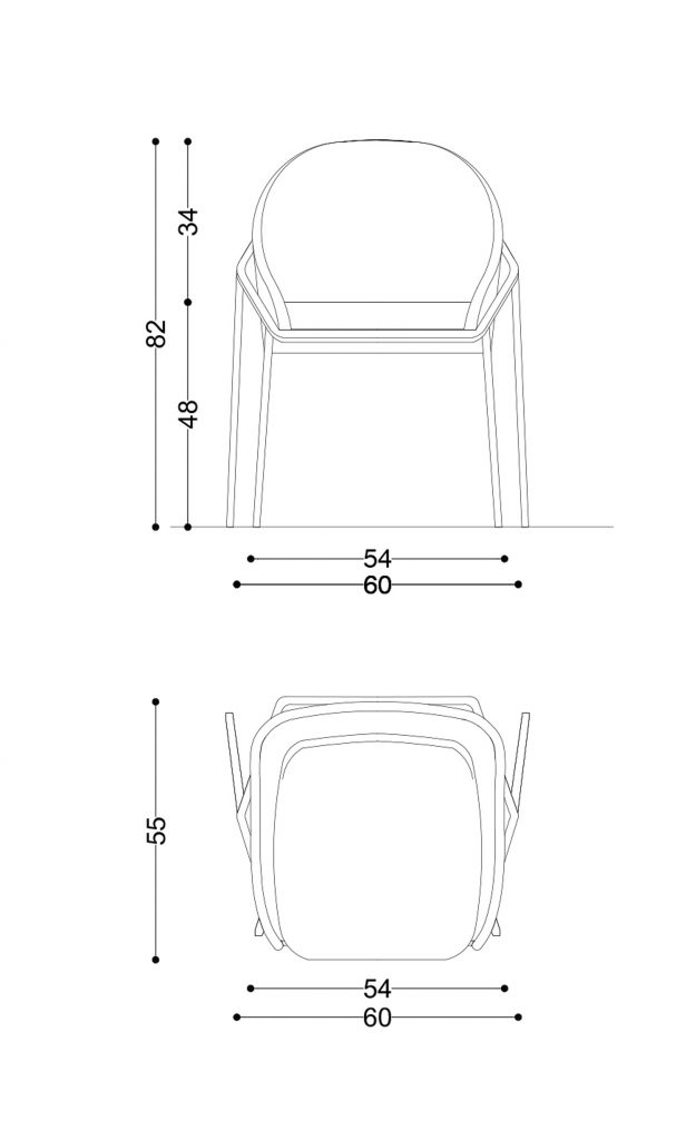 sedia Izoard schemi